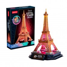 Puzle Torre Eiffel 3D con Luces LED