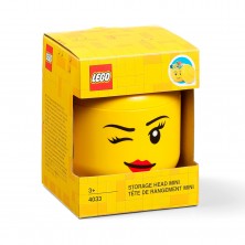 Caja Almacenaje Lego Forma Cabeza Niña