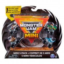Pack 5 Mini Vehículos Monster Jam