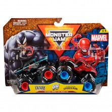 Pack 2 Coches Monster Jam Spiderman vs Venom