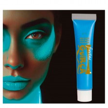 Tubo Maquillaje Azul Neón 10 ml