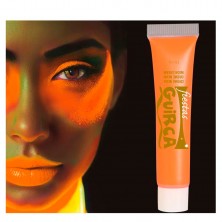 Tubo Maquillaje Naranja Neón 10 ml