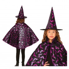 Capa y Gorro Bruja Infantil