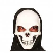 Máscara Calavera PVC con Capucha