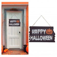 Letrero Happy Halloween 34 x 19 cm