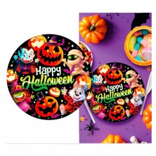 Pack 6 Platos Happy Halloween 23 cm
