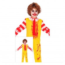 Disfraz Burger Clown Talla 7-9 Años