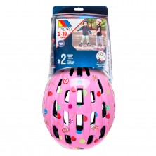 Casco con Protecciones Rosa
