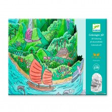 Djeco Coloreando Isla 3D