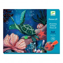 Djeco Láminas Pintura 3D Océano