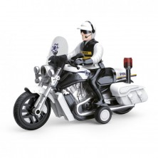 Moto Policía con Luz y Sonidos