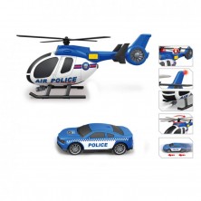 Helicóptero + Coche Policía