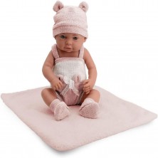 Muñeco Bebé con Vestido Rosa