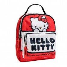 Mochila Roja Hello Kitty 23 cm