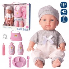 Bebé con Sonidos y Accesorios 30 cm