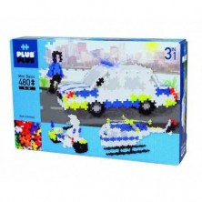 Mini Basic 480 Piezas Plus Plus Vehículo Policía