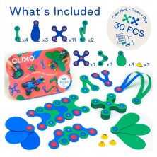 30 Piezas Magnéticas Verde y Azul