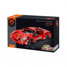 Construcción Coche Deportivo Rojo