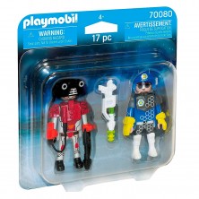 Playmobil Dúo Pack Policía Espacio y Ladrón 70080