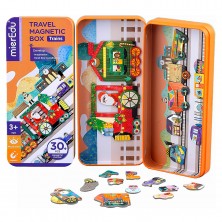 Mini Lata Metal Puzle Magnético Trenes