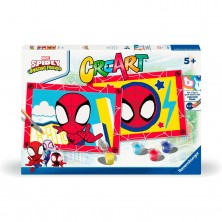 Pinta con Números Spiderman