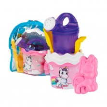 Mochila con Cubo Unicornio y Accesorios