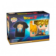 Funko Pop Pack Figura Goku + Camiseta Talla S