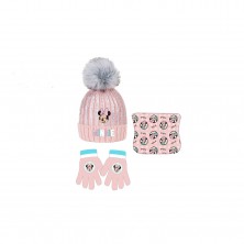 Gorro, Guantes y Buff Minnie Mouse