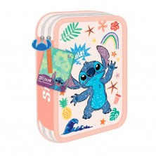 Estuche Doble Lleno Lilo & Stitch