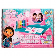 Caja de Dibujo Aerógrafos y Plantillas Gabby's Dollhouse