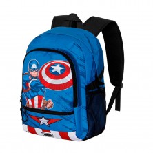 Mochila Júnior Capitán América 31 x 18 x 44 cm