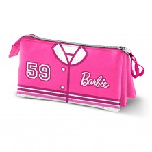 Estuche Triple Barbie 23x11x8 cm