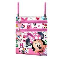 Bolsito Plano 2 Cremalleras Minnie