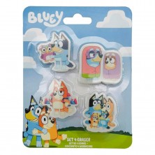 Pack 4 Gomas Borrar Bluey