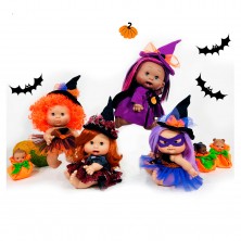 Surtido Mini Muñecas Brujas Halloween