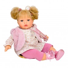 Muñeca Tita Rubia con Abrigo 45 cm