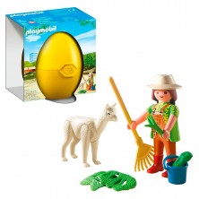 Playmobil Huevo Cuidadora con Alpaca 4944