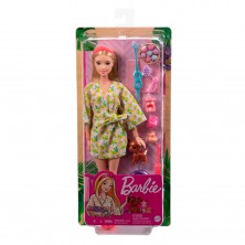 Muñeca Barbie Rubia Bienestar Día en el Spa