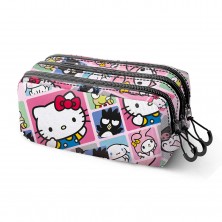 Neceser Triple Hello Kitty