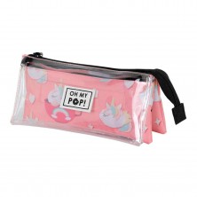 Estuche Triple Unicornios