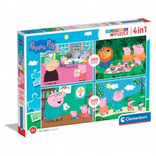 Puzle 4 en 1 Peppa Pig