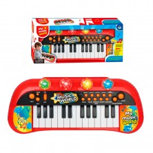 Teclado Musical Infantil Rojo 40 cm