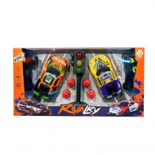 Pack 2 Coches RC con Semáforo y Conos