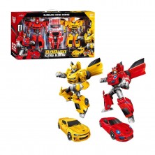 Pack 2 Robots Transformables Coche