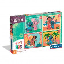 Puzle 4 en 1 Stitch