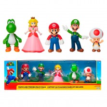 Pack 5 Figuras Super Mario 6 cm