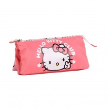 Estuche 3 Cremalleras Hello Kitty