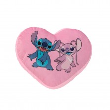 Cojín Corazón Rosa Lilo & Stitch