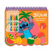 Libreta Colorear con Rotuladores Stitch