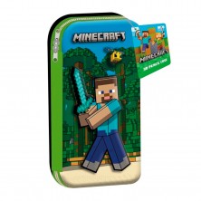 Estuche con Relieve Minecraft